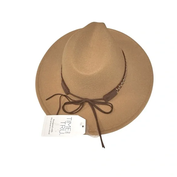 Felt Fedora Embellishment Studded Band Hat - Picture 12 of 14